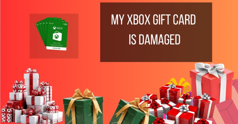 my xbox gift card is damaged